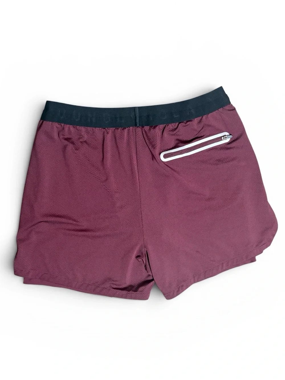 YoungLA Red/Maroon Athletic Men’s Shorts with Black Waisband 5” Mesh